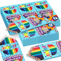Premium Colored Pencils, Soft Core, 288 Count (Pack of 24), 12 Colors Pre-sharpened Color Pencils Bulk, Back to School Supplies, Classroom Prizes (24)