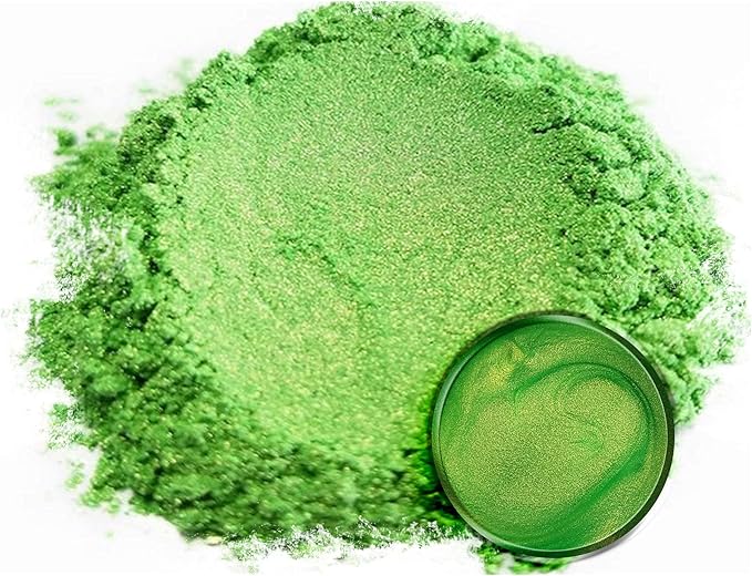 Eye Candy Pigments Premium Green Mica Powder - Jade Green (50gr) - for Epoxy, Resin, Soap, Paint, Woodworking, Acrylic Pouring, Bath Bombs, Fishing Lures - DIY Arts and Crafts Additive