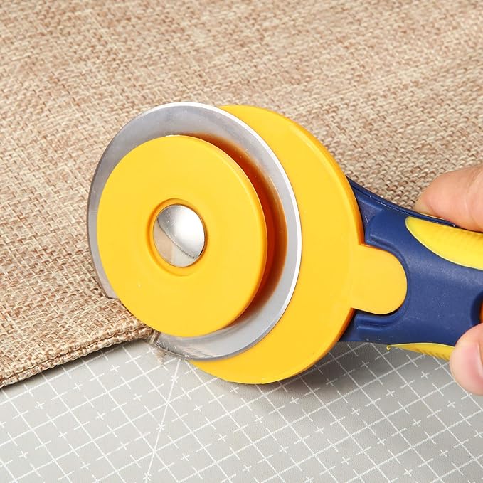 36 Packs Rotary Cutter Blades Replacement Blades Compatible with Fiskars Olfa Martelli Truecut Cutter for Patchwork Leather Quilting Sewing Arts Crafts (60 mm)