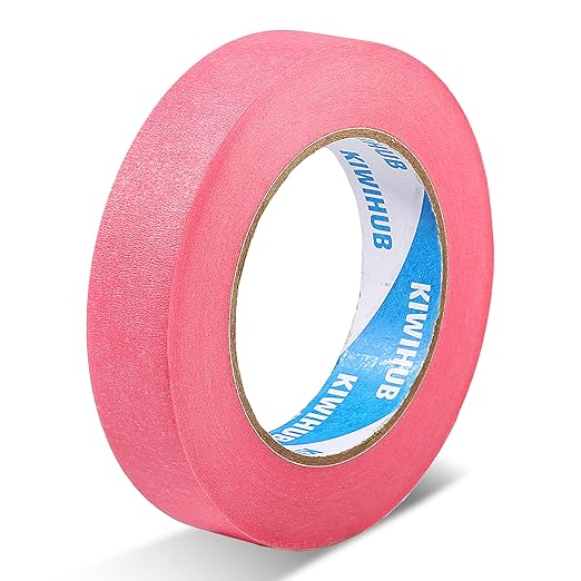 Pink Painter's Tape,1" x 60 Yards - 14 Day Easy Removal Decorative Masking Tape for Painting,Labeling,DIY Crafting,Decoration and School Projects