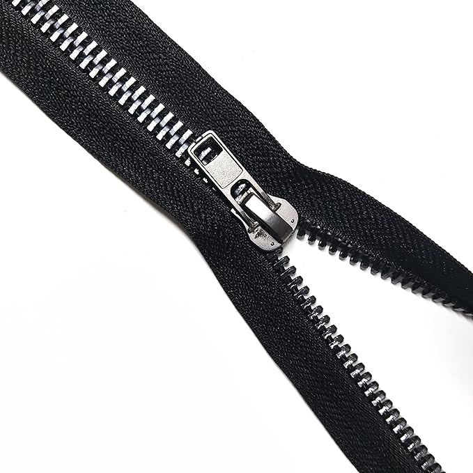 Leekayer #10 40 Inch Separating Zipper - Black Nickel Metal Zipper for Jackets, Coats, Crafts