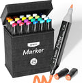 M&G 24 Colors Alcohol Based Dual Tip Art Markers Set, Alcohol Markers- Stocking Stuffers, Christmas Gift Idea for artists - Art Supplies