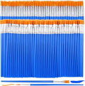 240 Pcs Small Paint Brush Bulk, Flat Fine Tip Artist Paint Brushes Set, Kids Classroom Acrylic Oil Watercolor Canvas Painting Crafts Paint Brushes for Body Face Nail Festival Parties