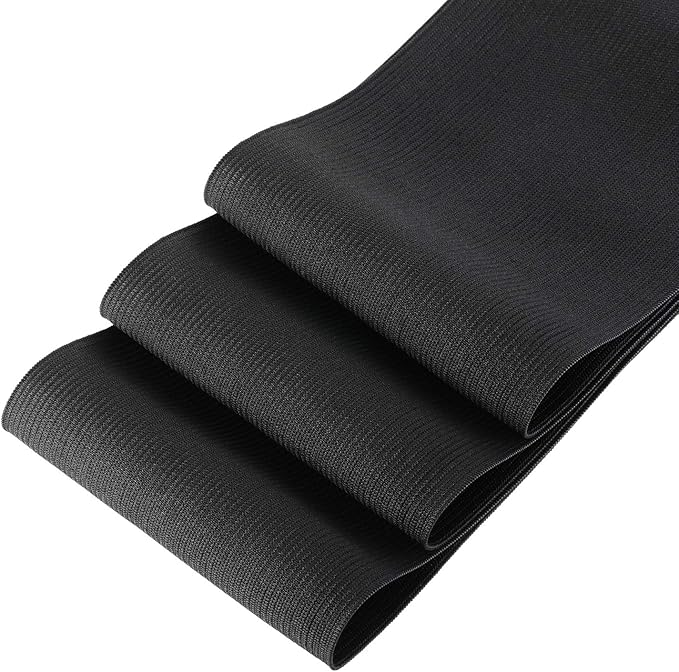 EBOOT 1 Pcs Elastic Spool (4 Inch X 5 Yard,Black)