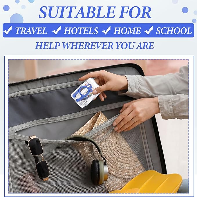 Knitgrip 15 Boxes Mini Travel Sewing Kit Quick Fix Mini Sewing Kits Travel Size Bulk Basic Portable Pre Threaded Needle Emergency Repair Tool for Beginner Traveler Home Hotel
