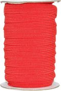 Mandala Crafts 12mm 20 Yds Roll of Red Elastic Bands for Sewing - 1/2 Flat Elastics Cord - 1 2 Inch Braided Stretch Straps for Crafting