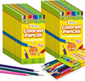 Shemira 12 Pack (144 Count) Colored Pencils Bulk Set for Kids, Pre-sharpened Coloring Pencil in 12 Colors, Erasable Color Pencils', School Supplies for Kids Teachers, Back to School Supplies