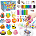 Kiditos Rockin' Rock & Shell Painting- Treasure Painting Kit,Arts and Crafts for Kids 4-12, Kids Painting Set, DIY Arts & Crafts Toys for Boys Girls Birthday Party Activities Gifts