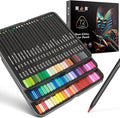 H & B 72-Color Colored Pencils Set – Professional Soft Core Vibrant Drawing & Sketching Pencils for Shading, Coloring for Adults, Artists & Beginners, Ideal Gift Set
