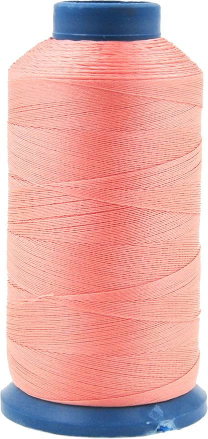 Mandala Crafts Bonded Nylon Thread Blush Heavy Duty Sewing Threads - 1500 YDs Size 69 210D T70 Tex 70 Thread for Leather Jeans Weaving Outdoor Marine Upholstery Threads