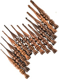 DnU Avenue Sheesham Wood Set of 13 Ergonomic Crochet Hooks 3.5 MM to 12 MM, Wooden Yarn Crochet Hooks for Arthritic Hands, Knitting & Crochet Storage, Soft Grip, Wood Finish, Brown (Only Hooks)