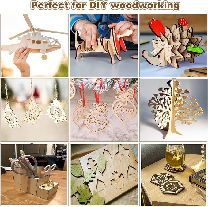 20PCS Basswood Sheets 1/8 x 12 x 12 Inch Plywood 3mm Square Wooden Board for Crafts, Unfinished Wooden Sheets 3mm Basswood for DIY Architectural Model MakingBurning Pyrography Drawing Laser Scroll