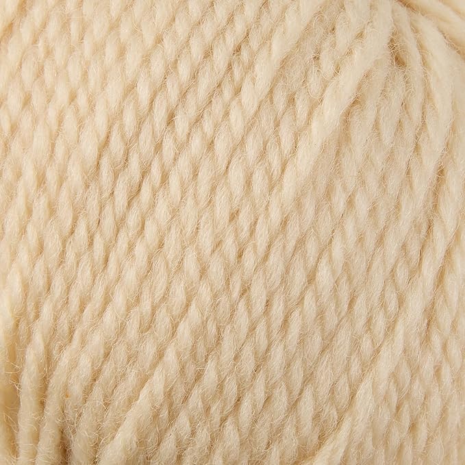 100% Merino Wool Yarn 3-Ply Luxurious and Soft Yarn for Hand Knitting & Crocheting (Apricot,1Ball)