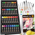 Nicpro 78PCS Watercolor Paint Set for Adults,Beginner & Artists, 36 Tubes Water Color Paint Set with 25 Watercolor Paper, 8 Squirrel Paint Brushes, Palettes, Color Wheel, Art Painting Supplies