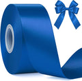Fullive Ribbon for Gift Wrapping, 1 1/2 Inch 30 Yards Royal Blue Ribbon, Polyester Solid Ribbons for Flower Bouquet for Graduate Wedding Decorations DIY Bows Wrapping Bouquet Floral Arrangements