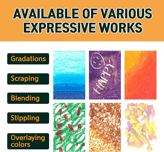 HA SHI Soft Oil Pastels Set (50 Sticks, 48 Colors) Art Supplies for Artist, Gallery Oil Painting Stick, Bulk Set for Studios, Professional Oil Crayons, Ideal for Professional Artists