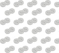 100 Pack Silver Sewing Buttons 0.4 inch 16L Glitter Buttons Round 2 Hole Glossy Plastic 10mm Ideal for Shirt Blouse Skirt School Outfits Aprons Pants Jackets Accessories Bags DIY Crafts