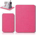 2 Pcs Sewing Machine Muffling Mat Pedal Sewing Mat Reduce Vibrations Noise No Slip Machine Accessories for Quilting(15" X 20" and 9" X 14",Red Pink)