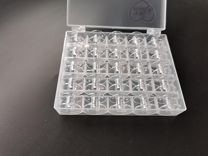 HONEYSEW Plastic Bobbins for Singerr Heavy Duty Sewing Machine 44S 4411, 4423, 4452, 5511, 5523, 5532 (25PCS/Box)