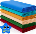 XSEINO 6 Rolls 12"x35" 1.4mm Thick Soft Felt Fabric Sheet 6 Assorted Matisse Series Colors Felt Pack for DIY Craft Sewing Squares Nonwoven Patchwork
