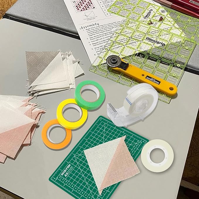 WISYOK 6" x 8" A5 Self-Healing Craft Mat, Small Rotary Cutting Mat for Sewing, Fabric, Ideal for DIY Crafts, Children, Hobbyists