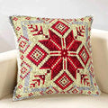 MIAOLLUN Latch Hook Kit, Christmas Latch Hook Kits for Adults DIY Decorative Pillowcase Embroidery Cross Stitch Arts Craft for Home Sofa Furniture 17X17inch Snowflake