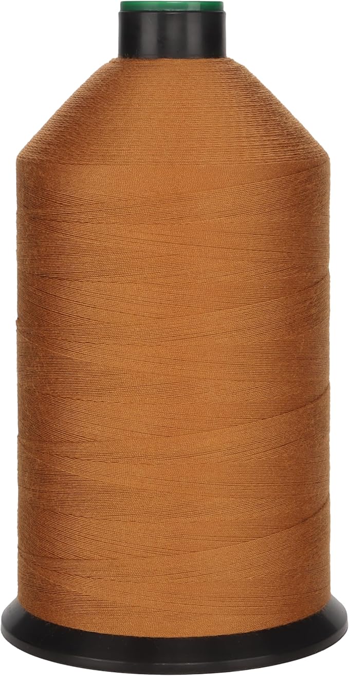 Extra Strong Polyester Corespun Thread Tkt30 Tex80 J20, 5700yds, Suitable Denim Thread for Jeans and Workwear (Caramel)