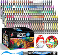 TBC The Best Crafts Acrylic Paint Markers, 108 Colors Water-Based Paint Pens for Art and Craft Projects, Multi-Surface Use on Fabric, Glass, Wood, Stone, Metal, Ceramic, Canvas, Rock