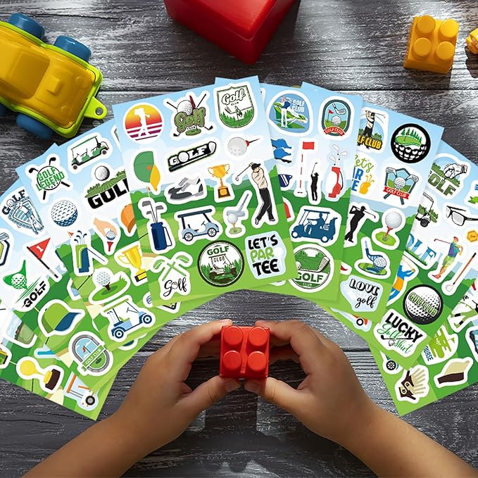 256PCS Golf Stickers, Sport Golf Decals Stickers, Golfing Stickers, Funny Golf Gifts for Kids Men Women, Golf Party Favors Decorations