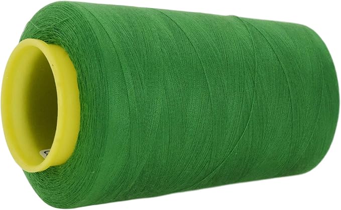 Mandala Crafts 4 Pack of Serger Threads Cones Spools - 40S/2 24000 Yards Polyester Green Threads for Sergers Machine and Overlock Quilting Sewing Machine