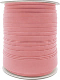 Mandala Crafts 55 Yards 1 Inch Dusty Rose Double Fold Bias Tape for Sewing - Bias Binding Tape for Quilting Binding, Hemming, Seam, and Fabric Piping