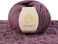 100% Merino Wool Yarn 3-Ply Luxurious and Soft Yarn for Hand Knitting & Crocheting (Grape Purple,1Ball)
