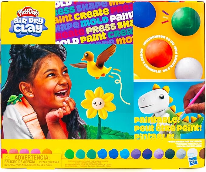 Play-Doh Air-Dry Clay Scented Variety Pack, Air Dry Clay for Kids, Modeling Clay for Kids, Arts & Crafts Gift, Craft Supplies, Molding & Sculpting Clay