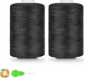2PCS Thread - 1000Yard Black All Purpose Sewing Machine Thread for Sewing