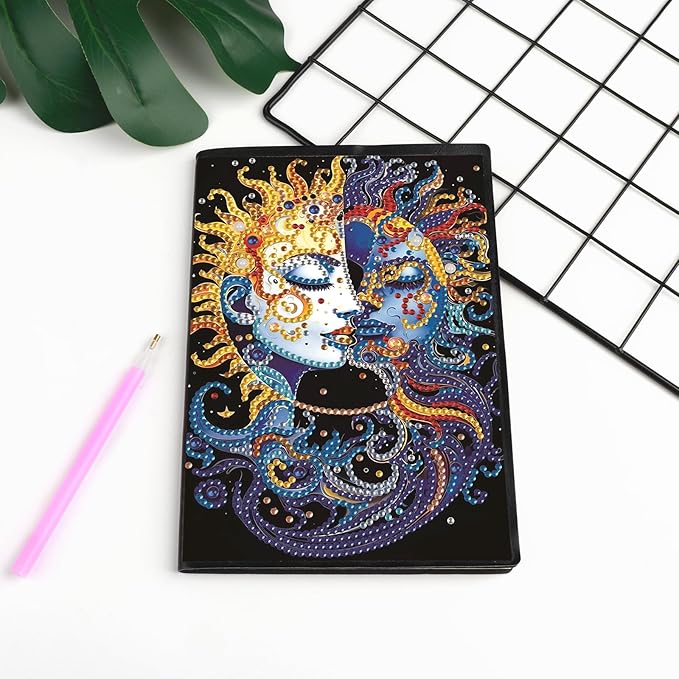 DIY Diamond Painting Notebook Kit, Enchanted World, Special Shaped Diamond Art Notebook Journal Sketchbook for Writing & Drawing