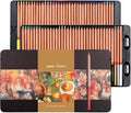 Oil-based Colored Pencils 3.7mm Thick Core, Unbreakable, Great Color Rendering, Iron Box Packed, for Artists & Art Lovers (Renoir 3100 Series - 72 Colors)