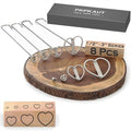 8Pcs Mini 1/2"-3" Branding Irons, Love/Heart Outlines Custom Wood Branding Iron Personalized for Wood Working, Leather Hats, Felt, Cowhide, BBQ & Bread Logo, Steak Branding Iron for Food