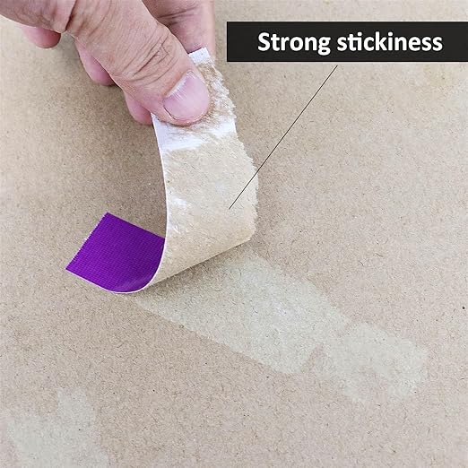 BOMEI PACK Purple Duct Tape,Small Roll,1 inch x 60 Yards,Heavy Duty Waterproof,No Residue,Tear by Hand,9 Mil Industrial Grade StrongTape for Repair,Crafts & Home Improvement (Purple)
