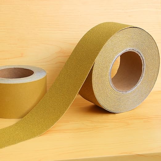 PSA Sandpaper Roll 320-Grit 2-3/4in x 20 Yards Self Adhesive Stickyback PSA Sanding Disc PSA Sand Paper Rolls Aluminum Oxide Longboard Sand Paper Sanding Sheet