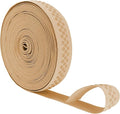 Mandala Crafts 1 Inch Elastic Silicone Gripper Tape for Clothing - 10 Yds Dotted Non Slip Elastic Band for Sewing - Tan Silicone Flat Fabric Stretchy Ribbon Straps