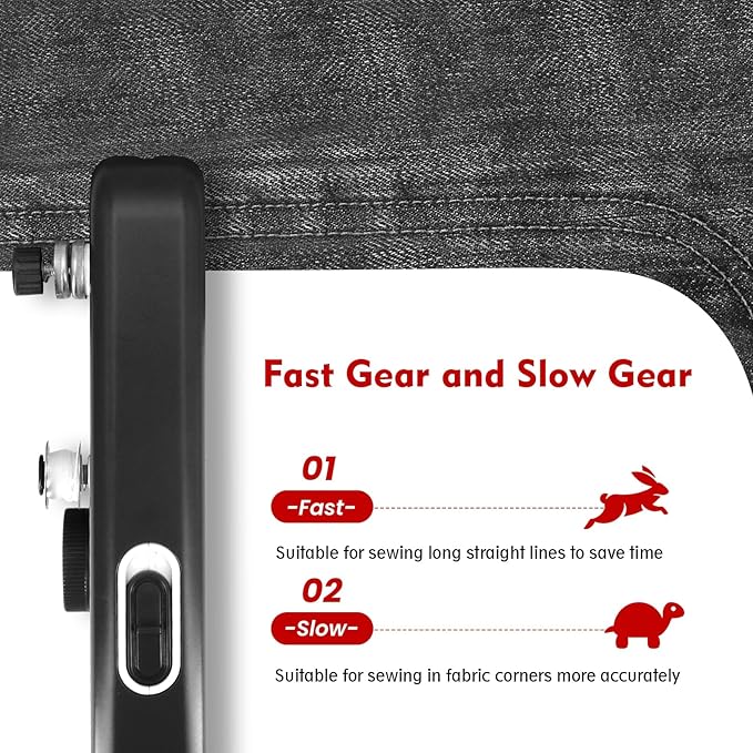 Handheld Sewing Machine, Mini Portable Sewing Machine for Beginners, Electric Fast Stitching, DIY Fabric Clothes Repair Kit, Home Travel Mending Machine with Accessories