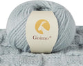 100% Merino Wool Yarn, 3-Ply Luxurious and Soft Yarn for Hand Knitting & Crocheting (Water Blue, 1Ball)