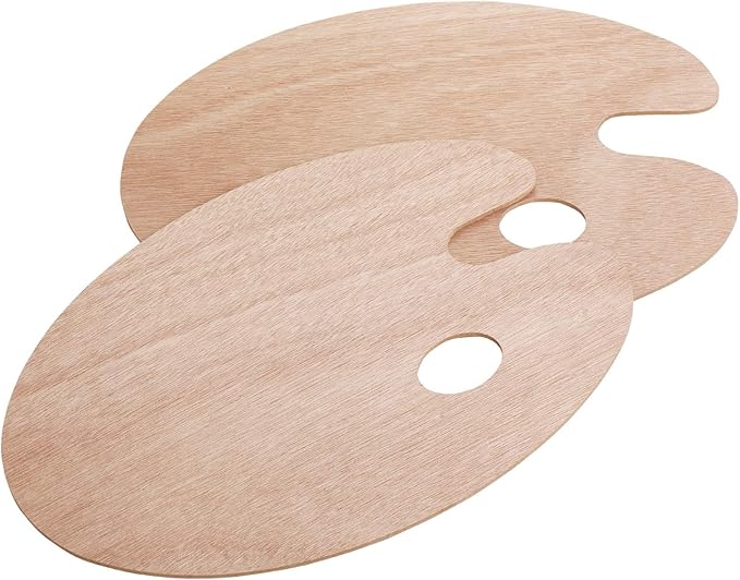 Mr. Pen Wooden Artist Palette, 2-pack Oil Palette