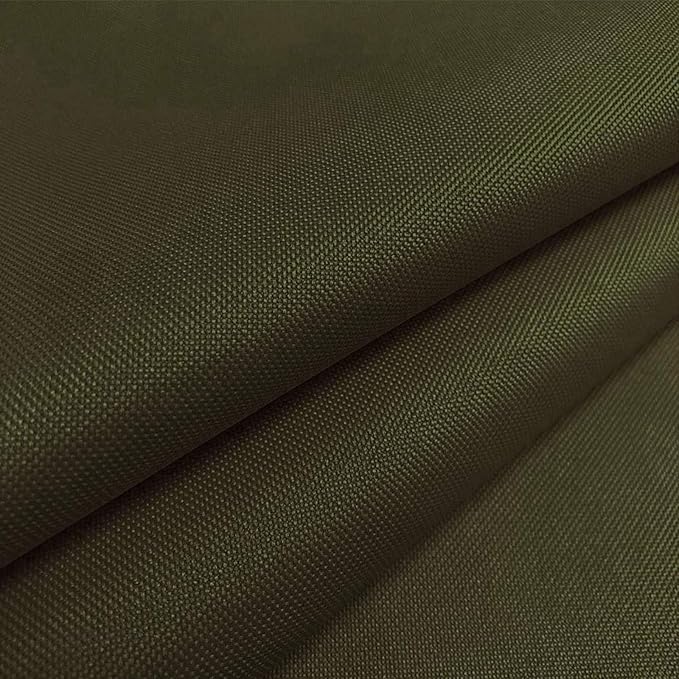 Waterproof Canvas Fabric by The Yard 600D Upholstery Cordura Fabric 58" Wide for Chairs Indoor Outdoor Water Resistant Canvas Polyester Material Sewing DIY Cloth, 1 Yard Army Green
