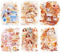 Coffee Aesthetic PET Stickers, 60 Pcs Large Collage Ephemera for Scrapbooking, Journaling, DIY Crafting, and Art Supplies