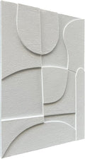 Limiyer Art White Abstract Texture Art Oil Painting 36x24 Inch Modern Minimalist Wall Decoration
