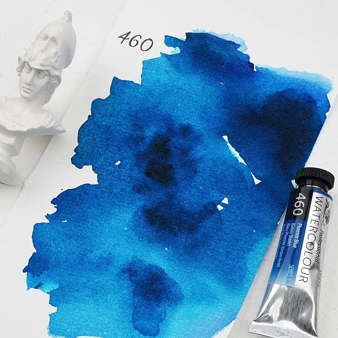 PHOENIX Professional Watercolor Paint Single Tube - 0.47 Fl Oz / 14ml - Phoenix Blue(Green Shade)