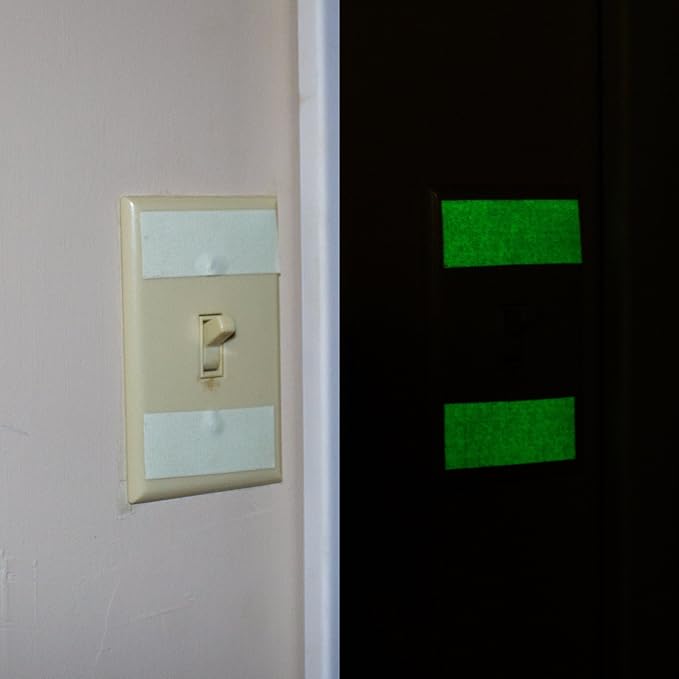 Glow Tape | Glow in The Dark Gaffers Tape | Neon Fluorescent | Luminous Reflective Tape | Waterproof | High Visibility for Theatres, Staged & Dark Areas |