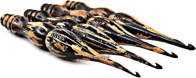13-Piece Wooden Crochet Hook Set – Sizes 3.5mm to 12mm, Smooth Handmade Bamboo Crochet Hooks for Yarn, Ergonomic Lightweight Knitting & Crochet Tools for Beginners & Experts
