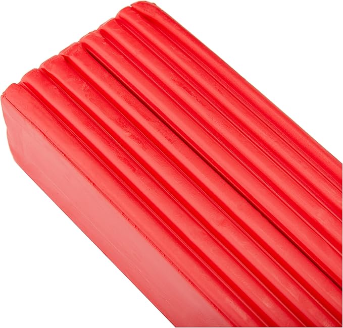 STAEDTLER 8041-200 FIMO Professional Oven-Hardening Polymer Modelling Clay, 454g - True Red (Single Block)